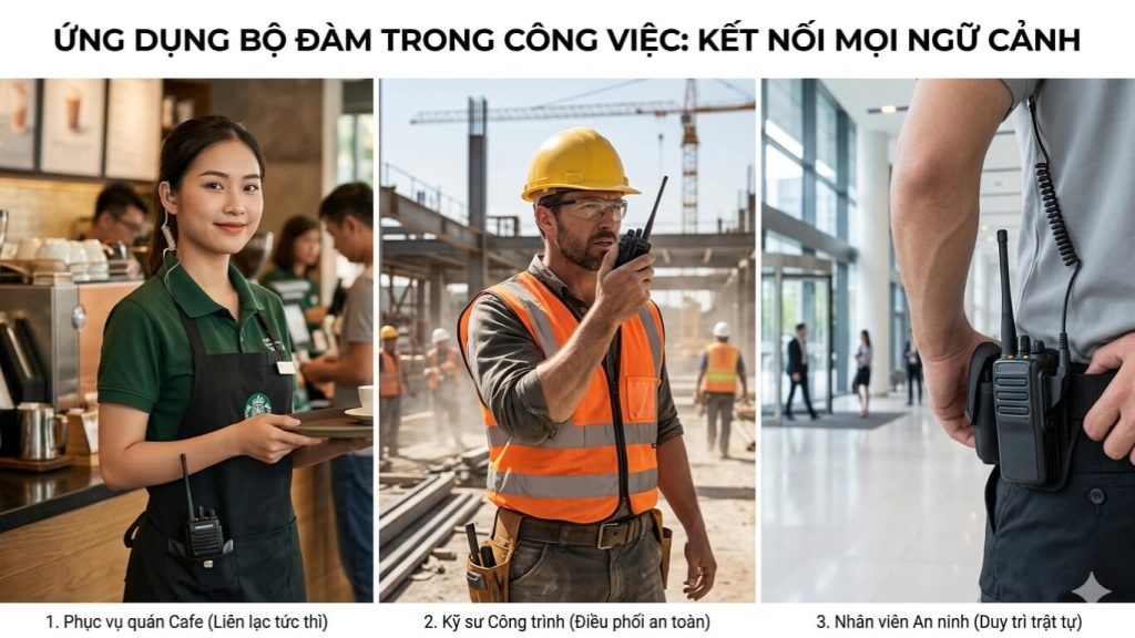 ứng dụng bộ đàm trong mọi công việc