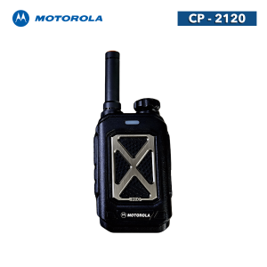 Bộ đàm cầm tay Motorola CP-2120 sở hữu công suất phát cực mạnh cùng viên pin 4000mAh, mang lại khả năng xuyên thấu vật cản ấn tượng và liên lạc thông suốt ngày dài.