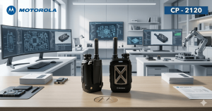 Bộ đàm cầm tay Motorola CP-2120 sở hữu công suất phát cực mạnh cùng viên pin 4000mAh, mang lại khả năng xuyên thấu vật cản ấn tượng và liên lạc thông suốt ngày dài.