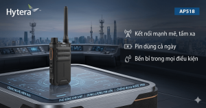 Bộ đàm cầm tay Hytera AP518 sở hữu thiết kế siêu mỏng nhẹ cùng viên pin "khủng" 4000mAh cho thời gian sử dụng tới 17 giờ. Đây là lựa chọn hoàn hảo cho liên lạc cường độ cao với độ bền đạt chuẩn IP54 và âm thanh cực kỳ rõ nét.